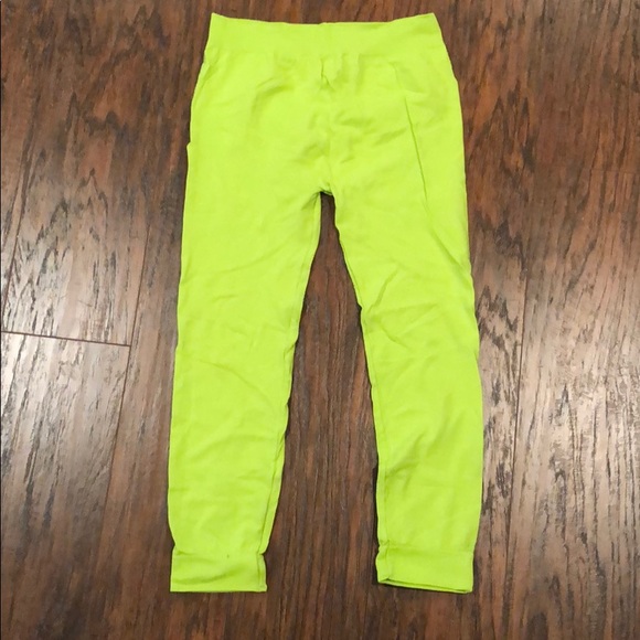 Pants - Neon Green Leggings